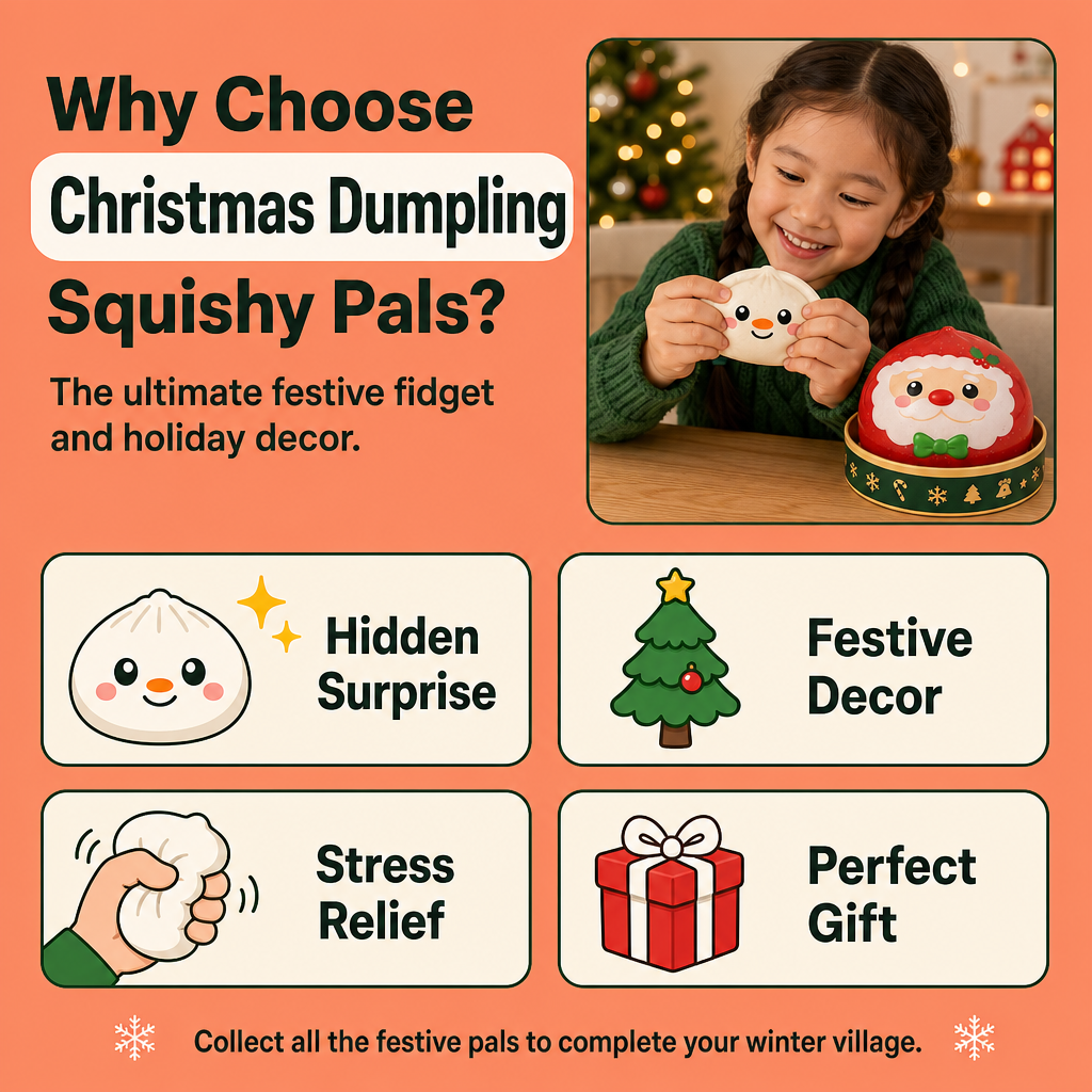 Christmas Dumpling Squishy Pals
