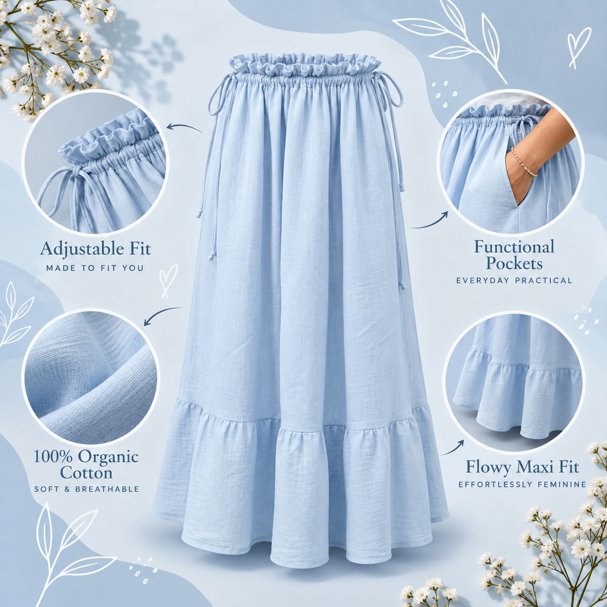 Laurel™ Adjustable Maxi Skirt