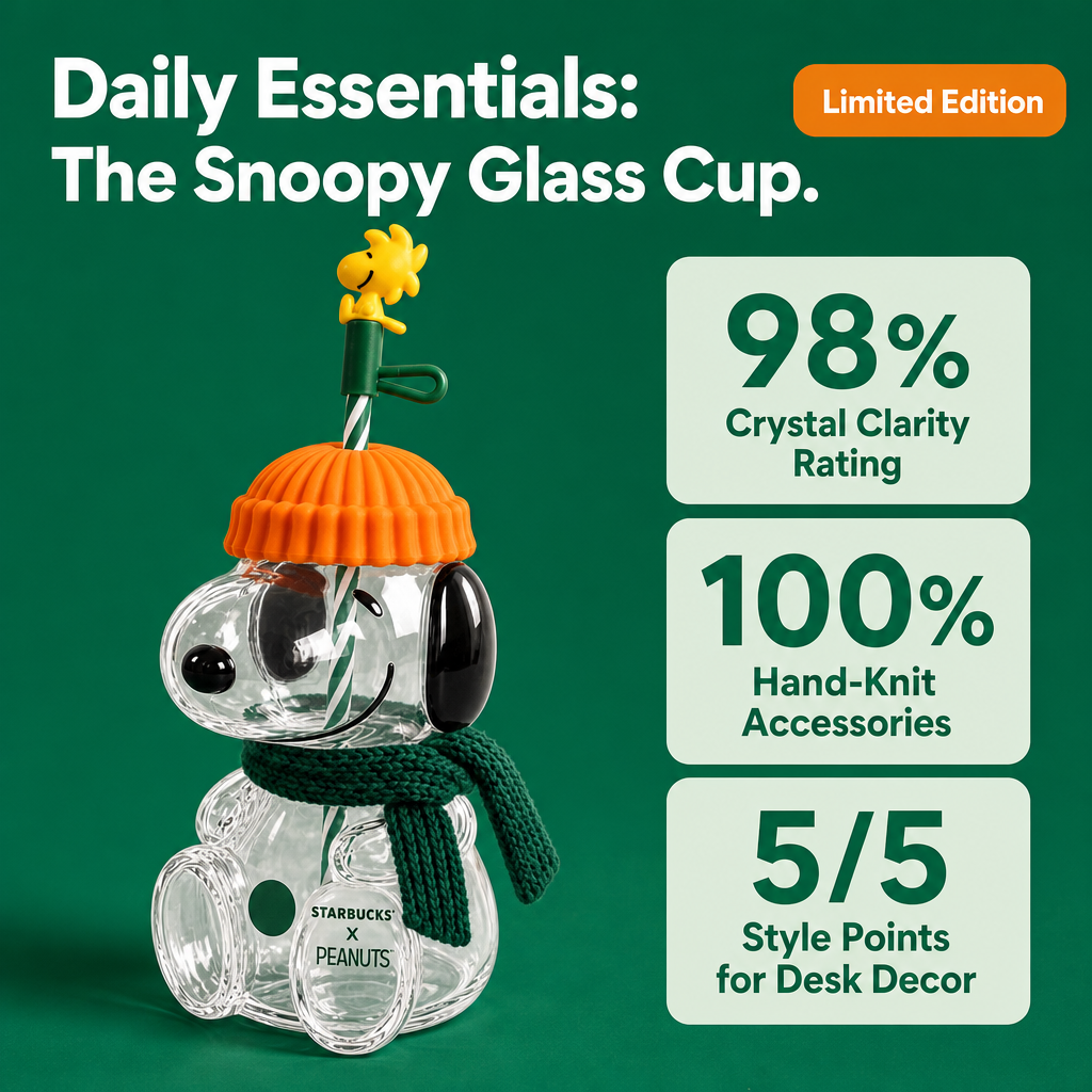 Snoopy Glass Cup