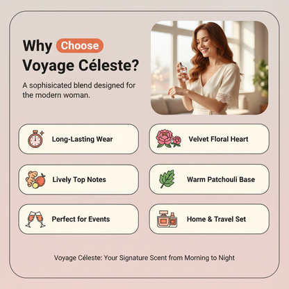 Voyage Céleste, Eau de Parfum for Women, 50ml 1.7fl oz