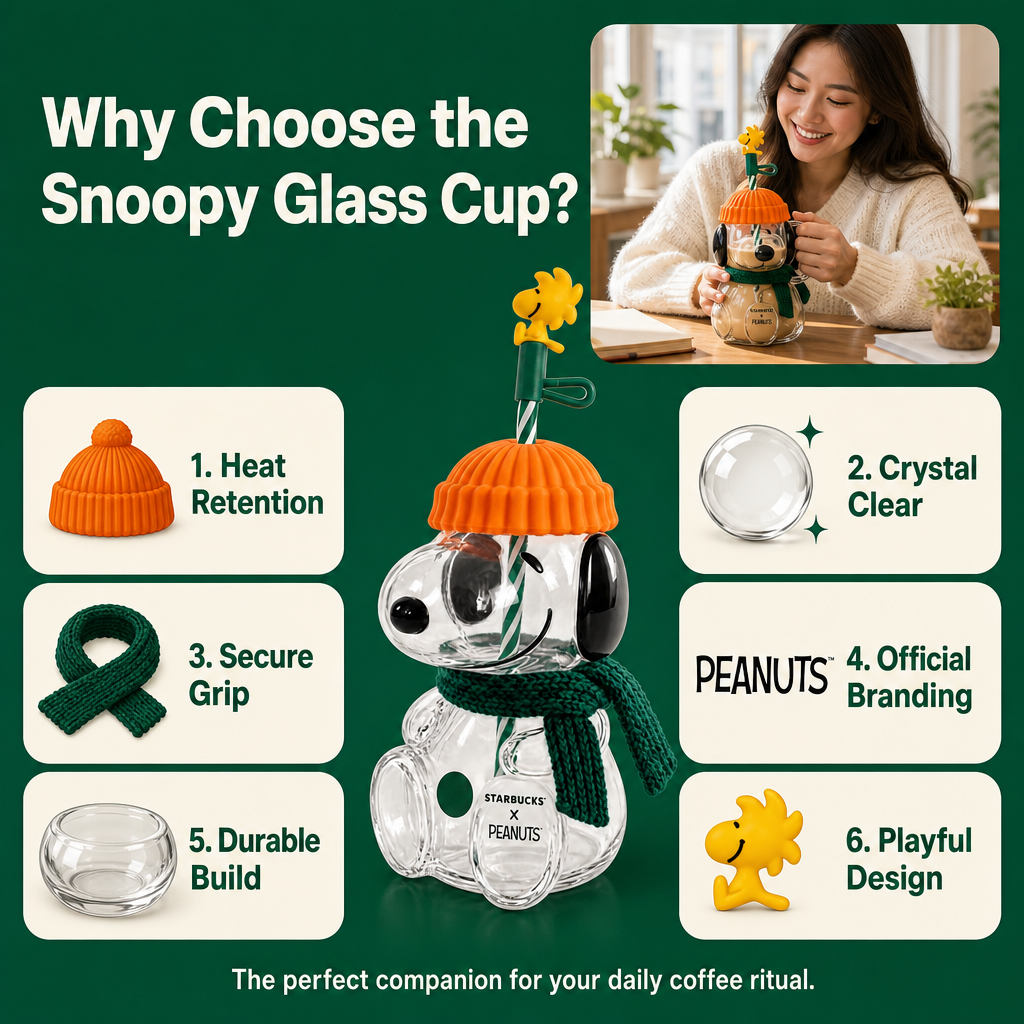 Snoopy Glass Cup