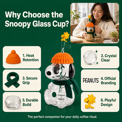 Snoopy Glass Cup